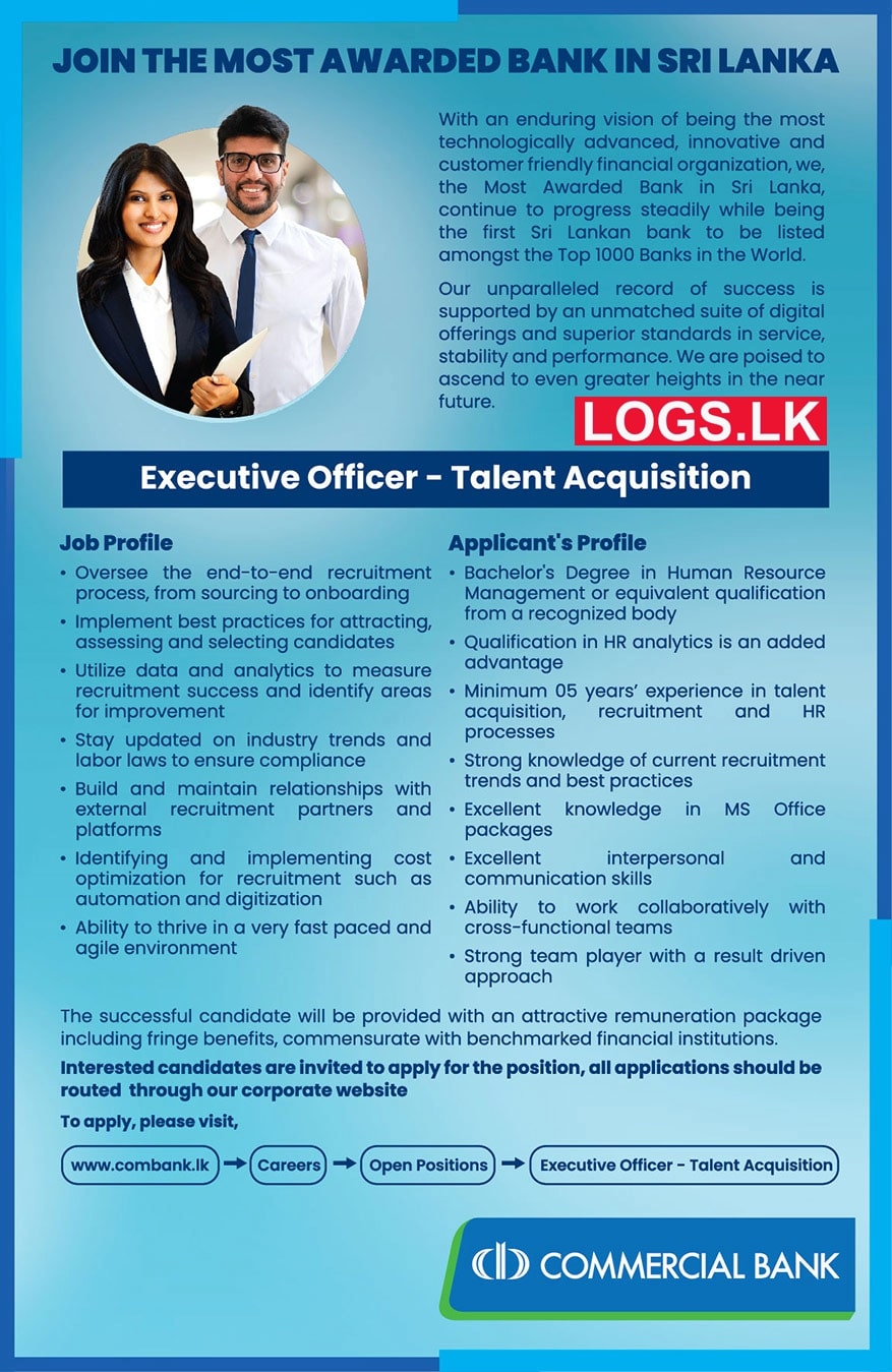 Executive Officer Talent Acquisition Commercial Bank Vacancies 2024   Executive Officer (Talent Acquisition)   Commercial Bank Vacancies 2024 